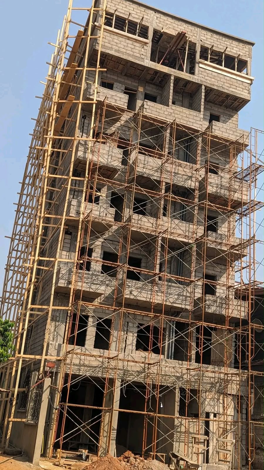 Immeuble R+7 en cours d'élévation